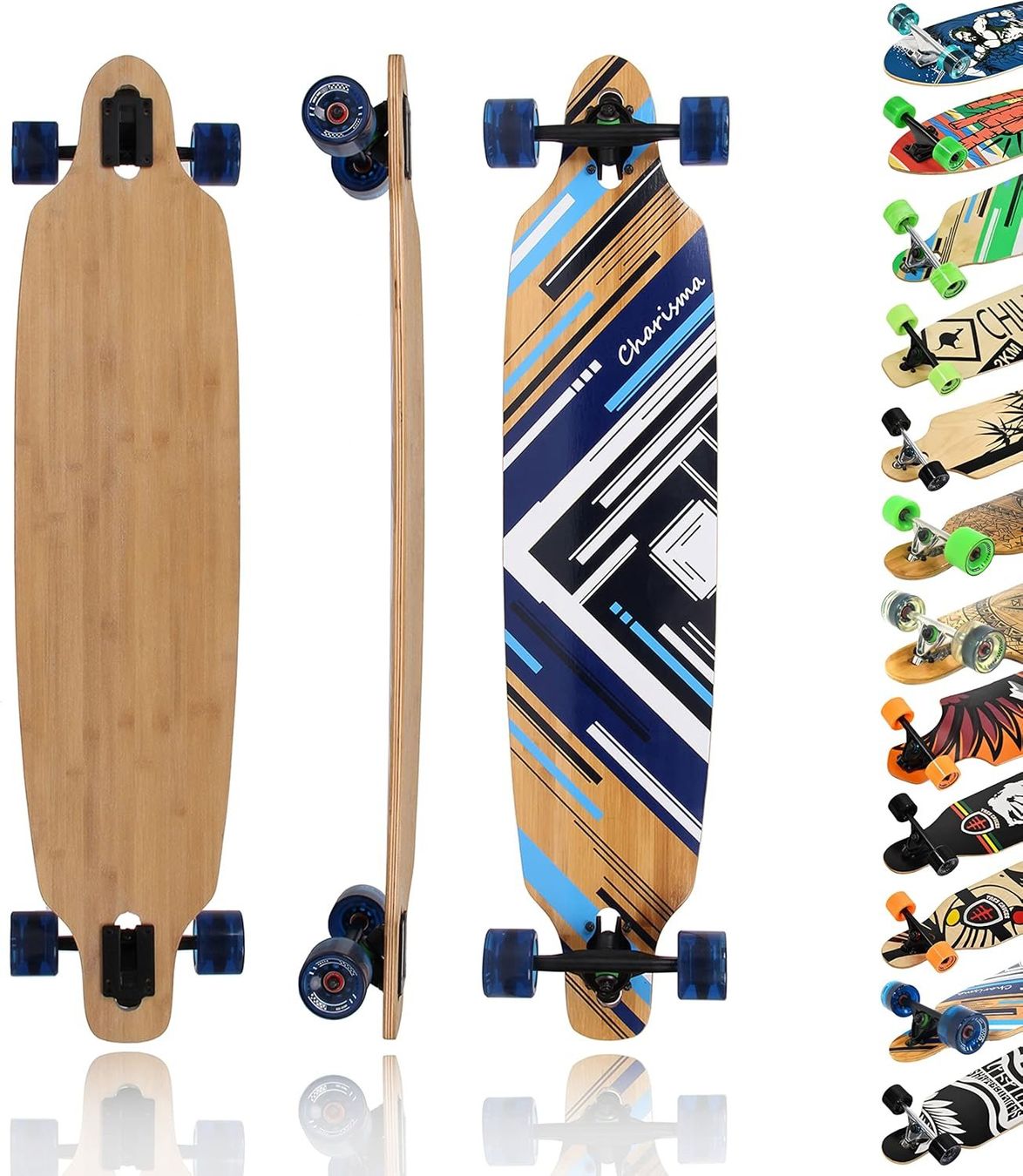Skateboards: Longboard Ahorn Bambus – Nuovo e nell'imballaggio originale da Hundwil venduto da Pakethase