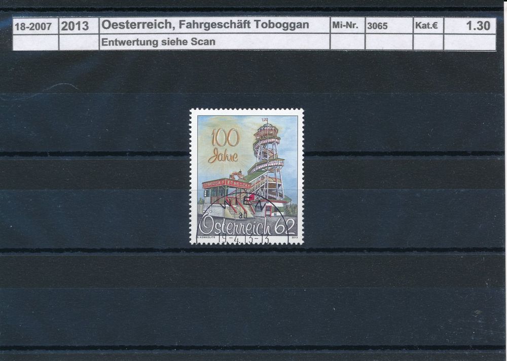 2013 Österreich, Fahrgeschäft Toboggan Kaufen auf Ricardo