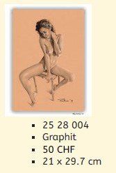 Tableaux: Lagerräumung Original Graphit Gemälde 25 28 004 – Neuf (Voir description) à Hagenbuch ZH par Art-Agency 1