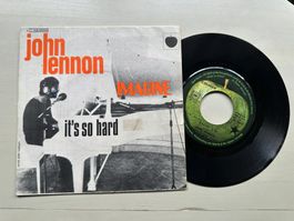 JOHN LENNON BEATLES tolle Single Kult Imagine France differn