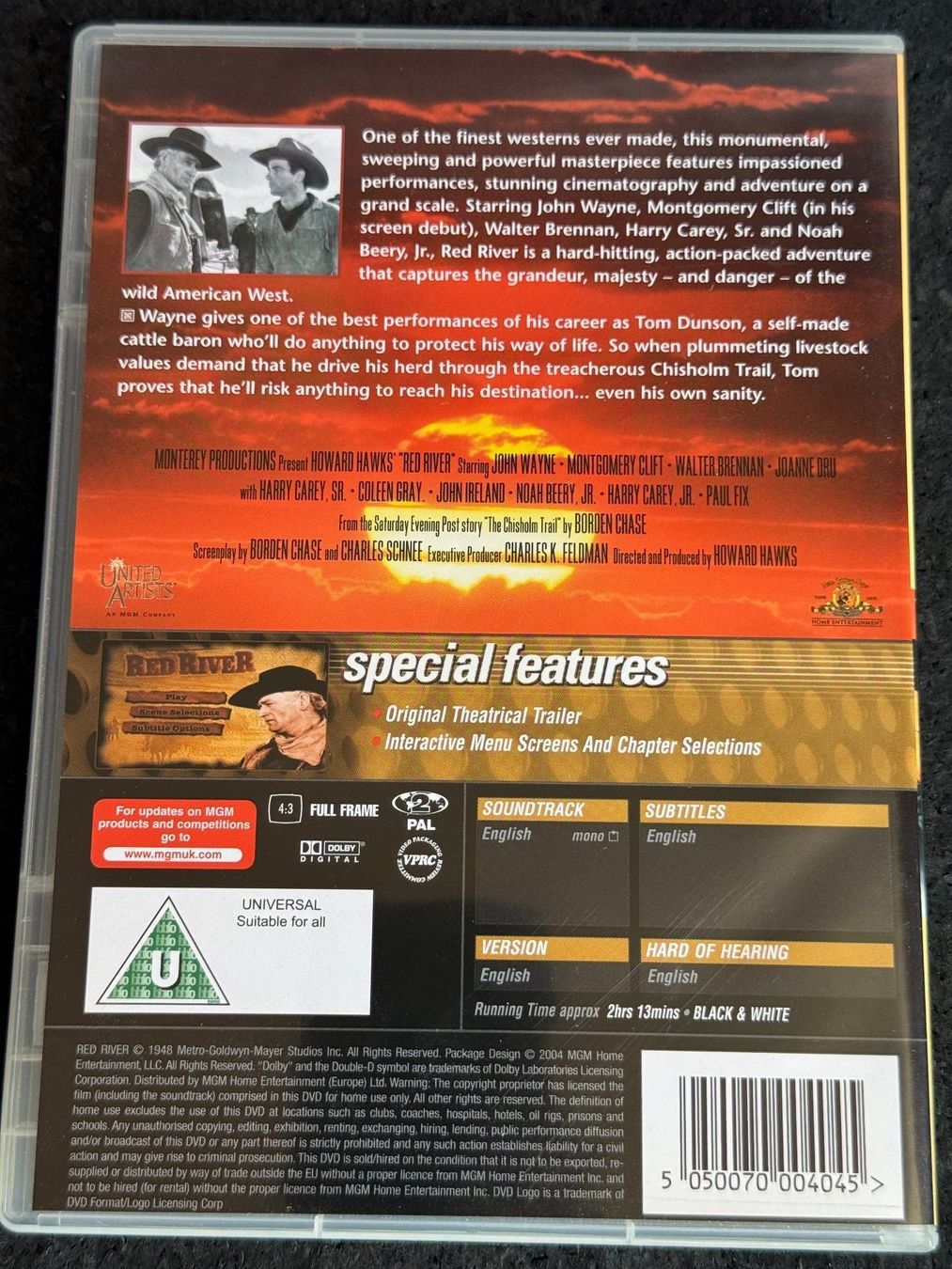 Tutti i DVDs: RED RIVER Western DVD EN John Wayne - Montgomery Clift – Usato da Fribourg venduto da tschjoly 1