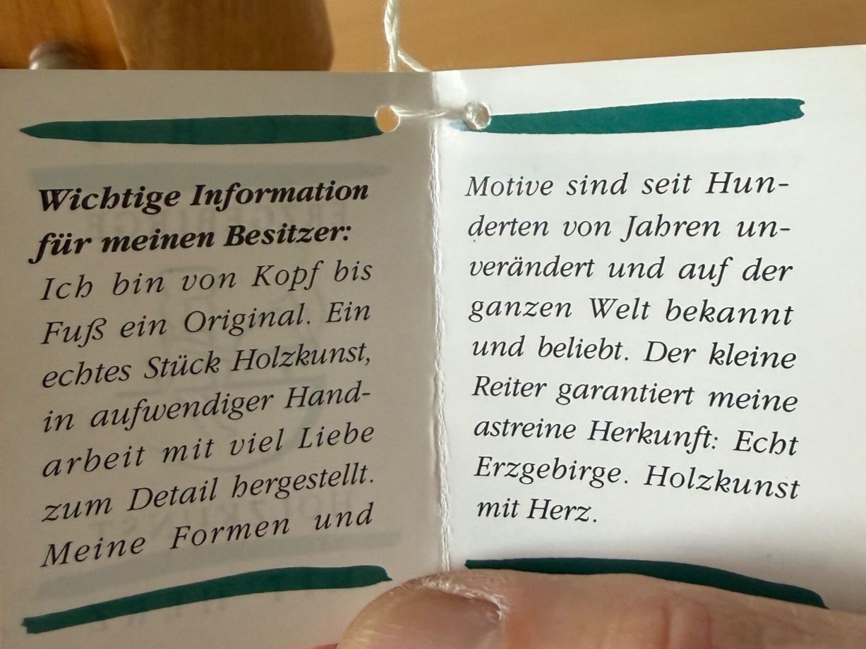Statuette: Nussknacker Original Erzgebirge – Nuovo (secondo la descrizione) da Lohn-Ammannsegg venduto da Maledi 6