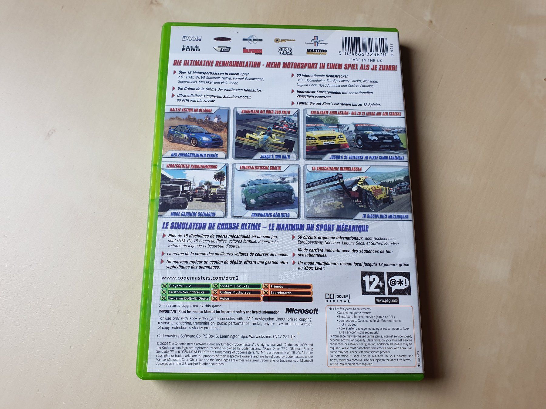 Microsoft Giochi: DTM Race Driver 2 – Usato da Stansstad venduto da collectorsshop 1