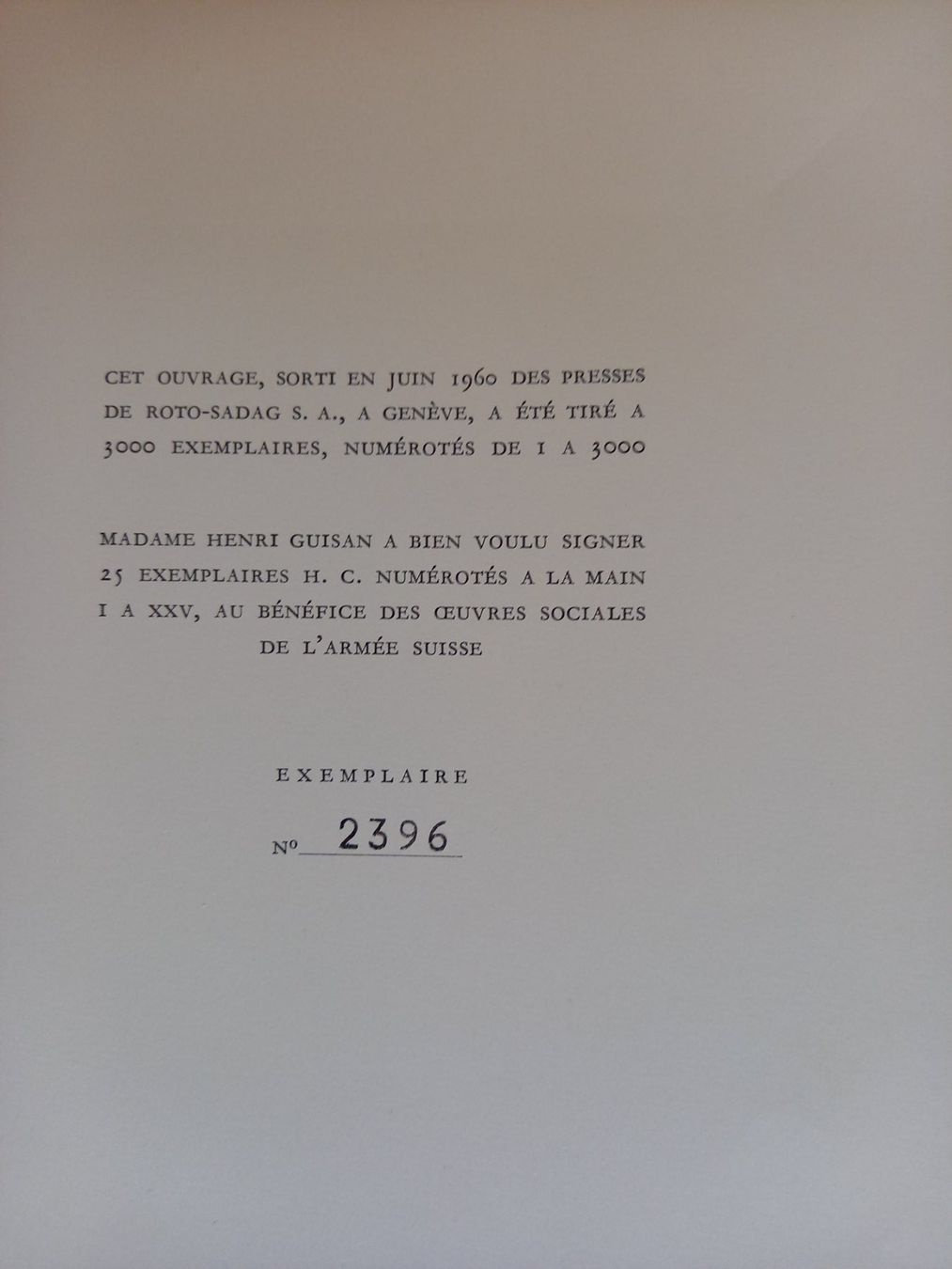 Bücher: Hommage au Général Guisan, 1960 – Gebraucht aus Rossens FR von Souris1 2