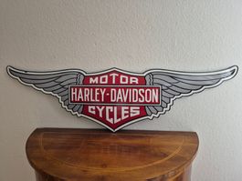 Grosses Emailschild Harley Davidson Emaille Schild Reklame