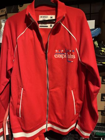 CCM Washington Capitals Track Jacket Rot, Grösse M, Neu!