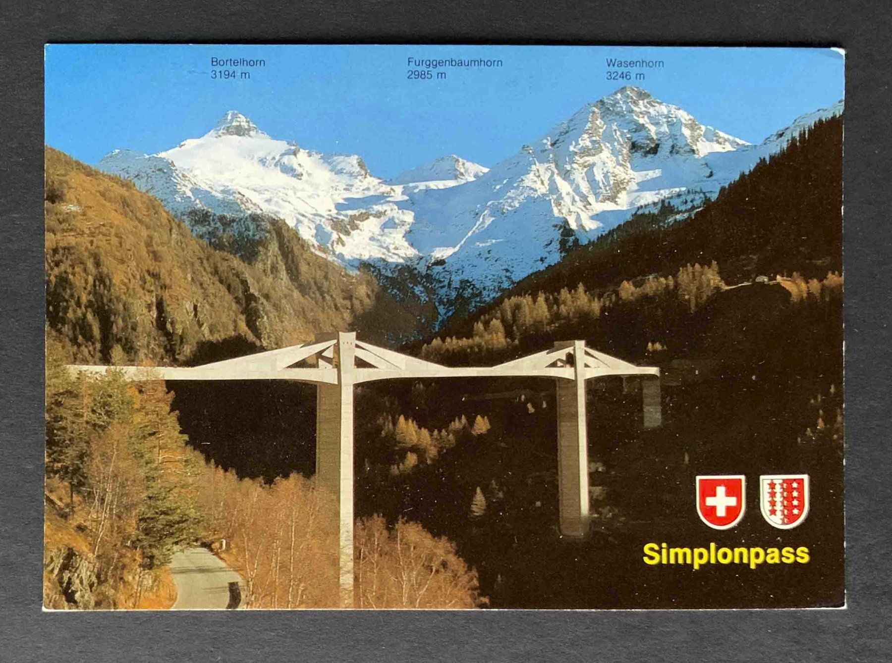 Ansichtskarten: AK Simplonpass Ganterbrücke – Gebraucht aus Goldau von artelier1
