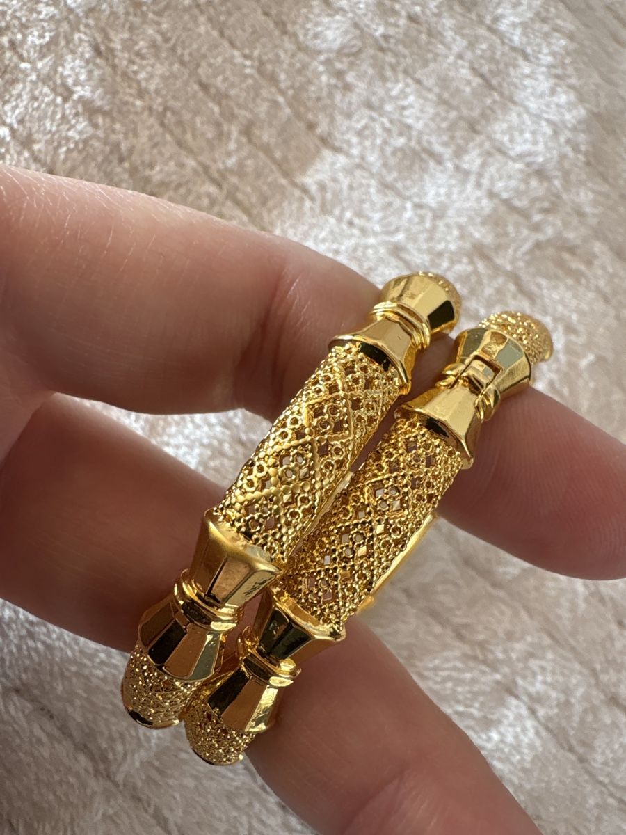 Bracciali & Braccialetti: 2 Armreif gold farbig – Nuovo (secondo la descrizione) da Rümlang venduto da euqinom16 1