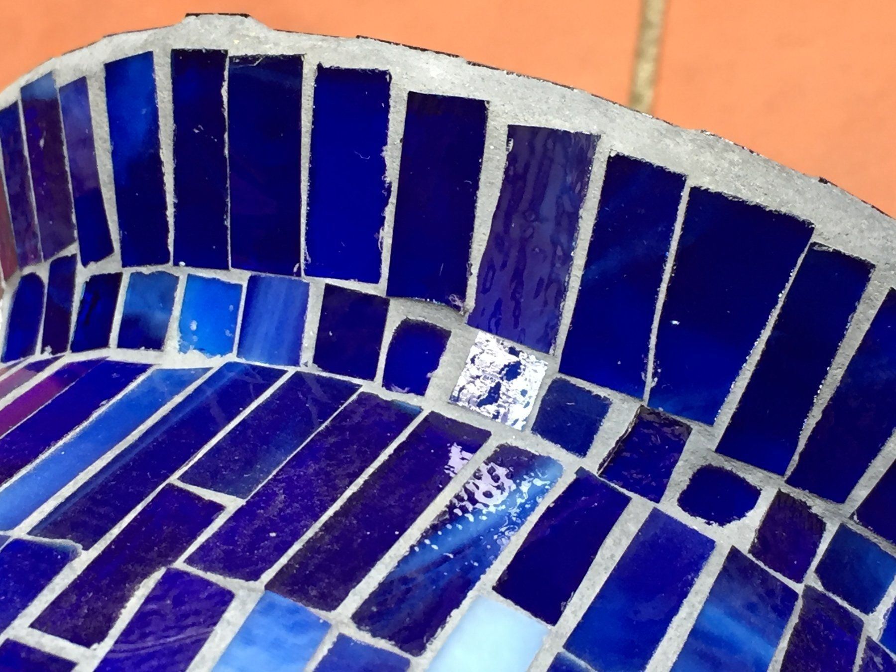 Vase & Récipients: Wunderschöne Mosaik Vase, 47 cm. – D'occasion à Schaffhausen par vintageville 8