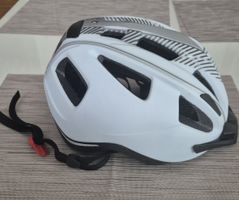 Velohelm SP-107 L/XL 59-64cm weiss mit R-Licht guter Zustand