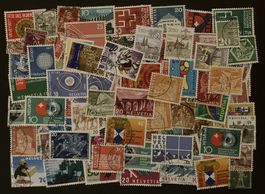 Konvolut 100 Briefmarken Schweiz, Top Qualität