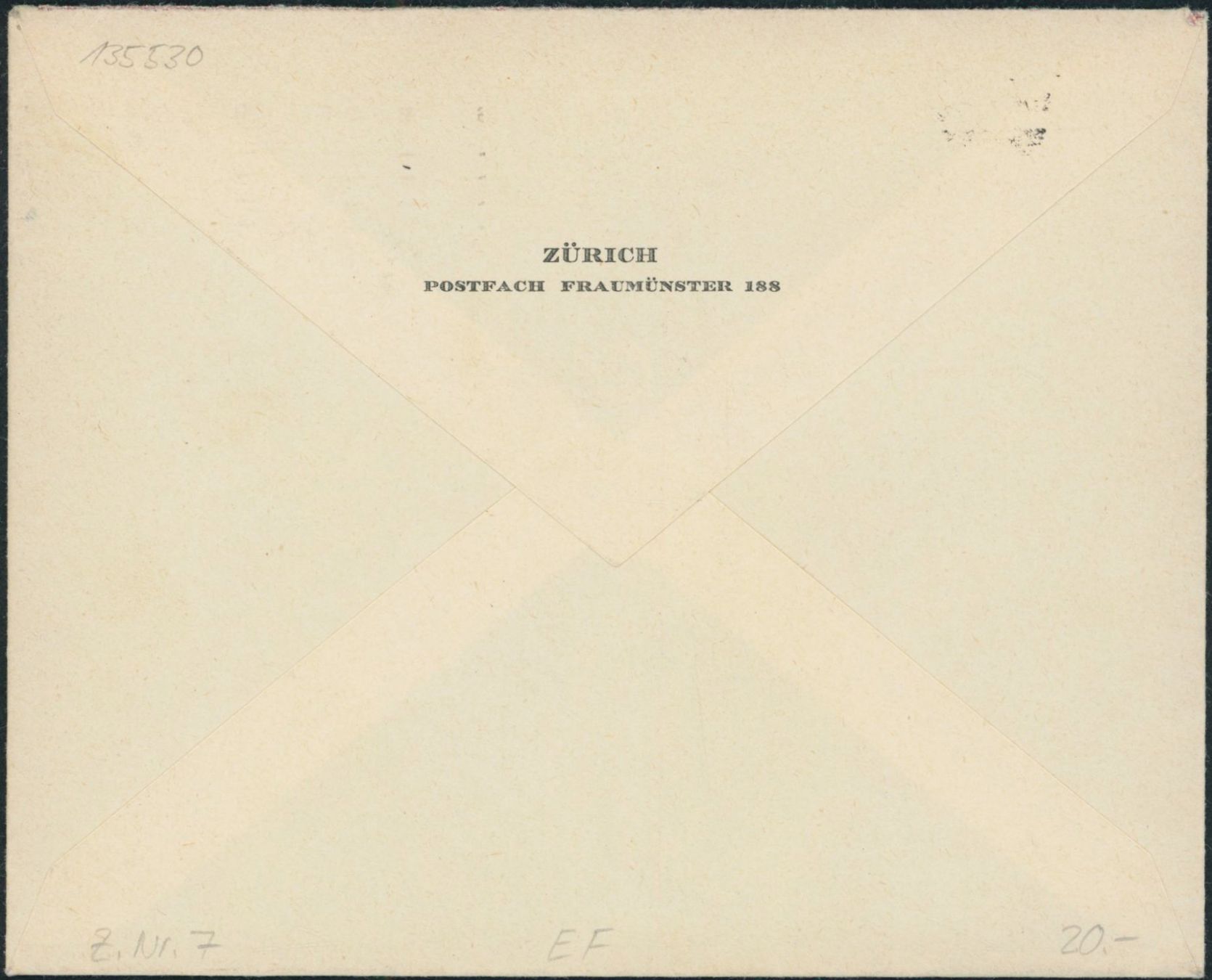 Tutti i francobolli: 1940 - Pro Patria - Brief - EF – Usato da Schindellegi venduto da stationary 1