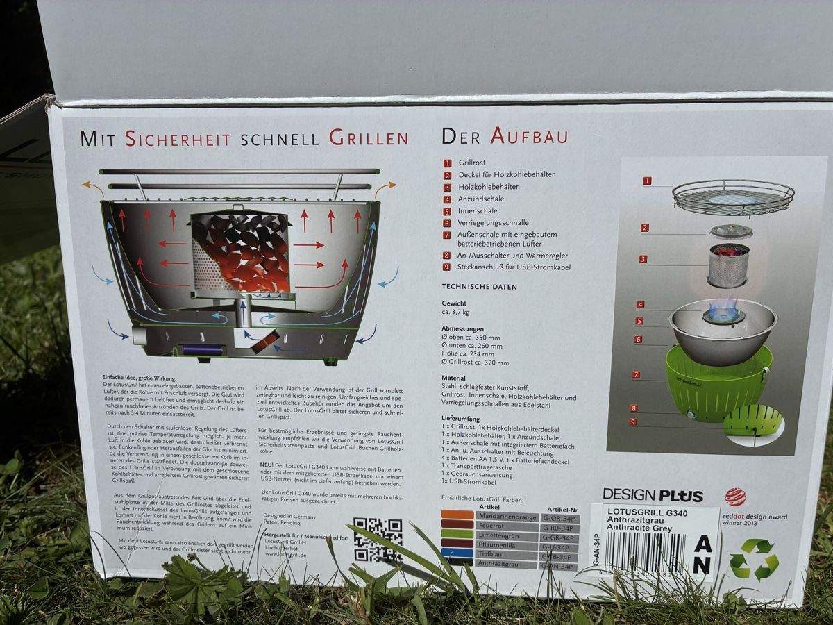 Grils: LOTUSGRILL – Neuf avec emballage d'origine à Maloja par leonharda 2
