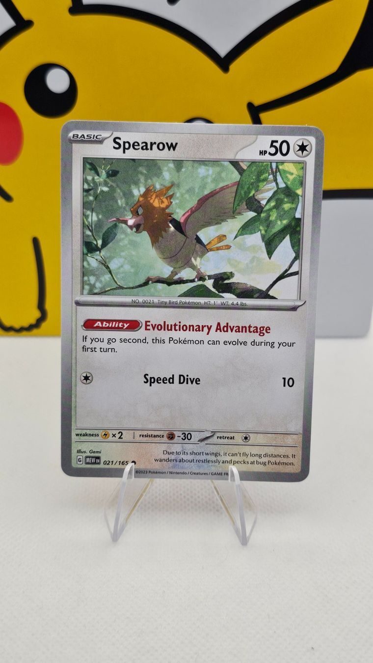 Pokémon Sammelbilder & Trading cards: Spearow MEW 021/165 EN – Gebraucht aus Rheineck von Pinia03