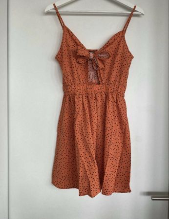 ORANGES KLEID UNGETRAGEN GRÖSSE XS