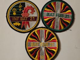3 Badges Bat Fus 21 2x inf bat 21 1x