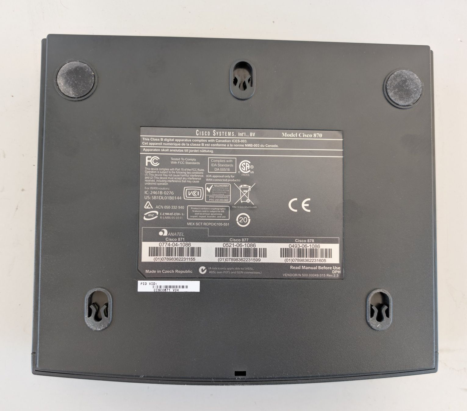 Cisco Modems & Routeurs: Cisco C871-K9 Integrated Services Router – D'occasion à Dietlikon par ComdatAG 3
