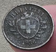 SCHWEIZ 1 RAPPEN 1936