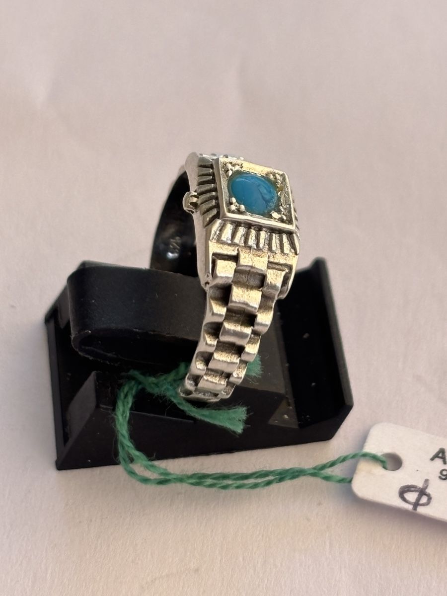 Bagues: Ring Silber mit Tuerkis Argent 925 – D'occasion à Langnau am Albis par flusspflege 2