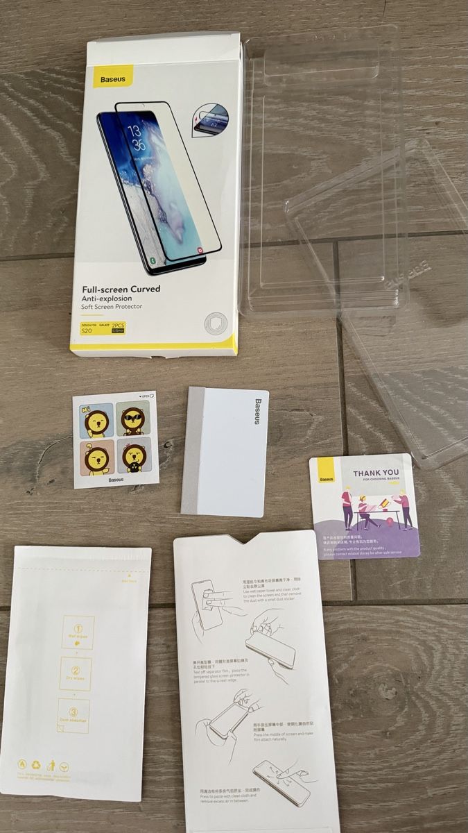 Ritocchi & pellicole di protezione: Baseus Samsung S20 Screen Protector - New in Box – Nuovo e nell'imballaggio originale da Gebenstorf venduto da D0minika 1