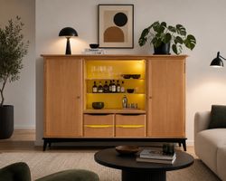 Living vintage original et rénové des années 1965-1975