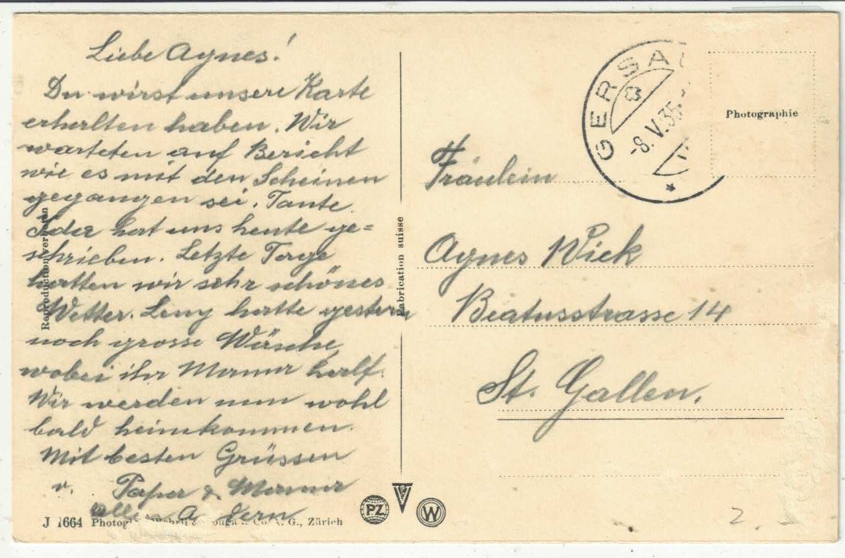 Cartoline postali: Gersau - Generalansicht – Usato da Ettingen venduto da Kartenplanet 1