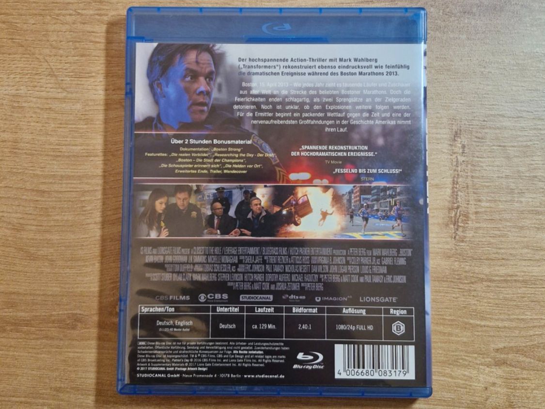 Tutti i DVDs: Boston (2017) Bluray – Usato da Pfungen venduto da Whitie 1