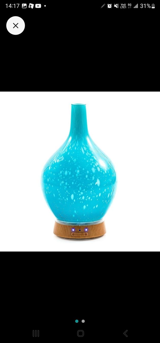 Duftöldiffusoren: Aroma Diffuser 81048 Glas blau, ätherische Öle Diffuserlampe – Gebraucht aus Zollikerberg von Nice_Name