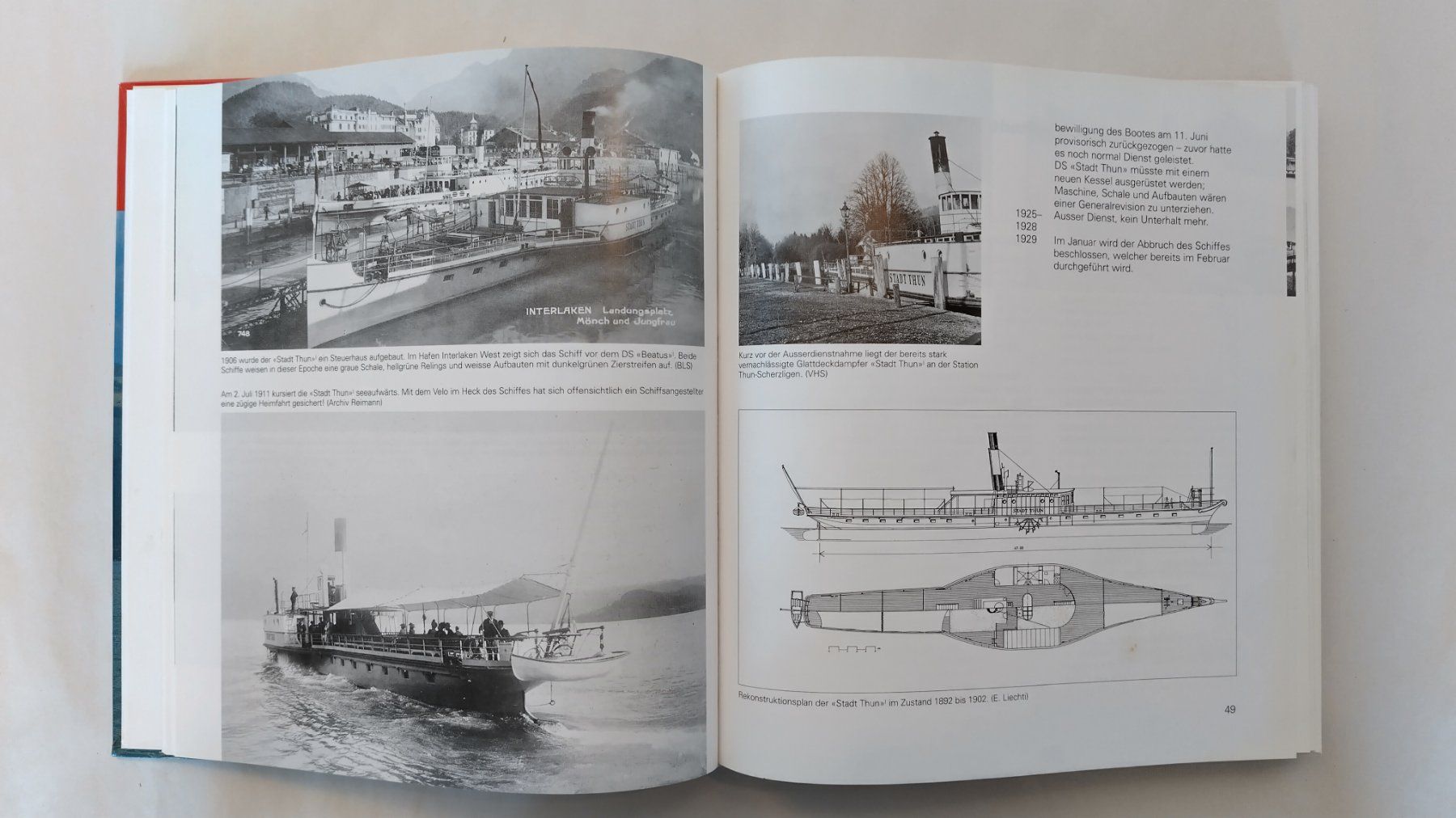 Bücher: Schiffe Buch / Geschichte der Schifffahrt - Thunersee Brienz – Gebraucht aus Bellach von JingleJerry 3