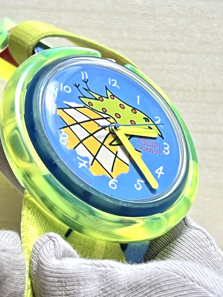 Swatch Orologi: Swatch POP Uhr, Gruen Blau   – Usato da Grenchen venduto da chththl 2