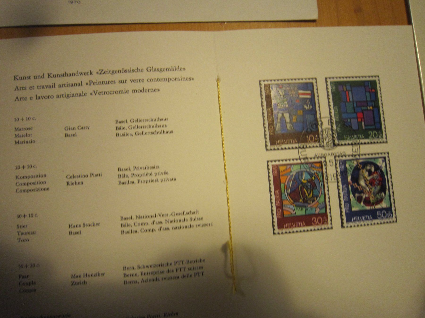 Tutti i francobolli: PP 1970 FDC Serien und Marken – Usato da Gordola venduto da Polentaefung 3