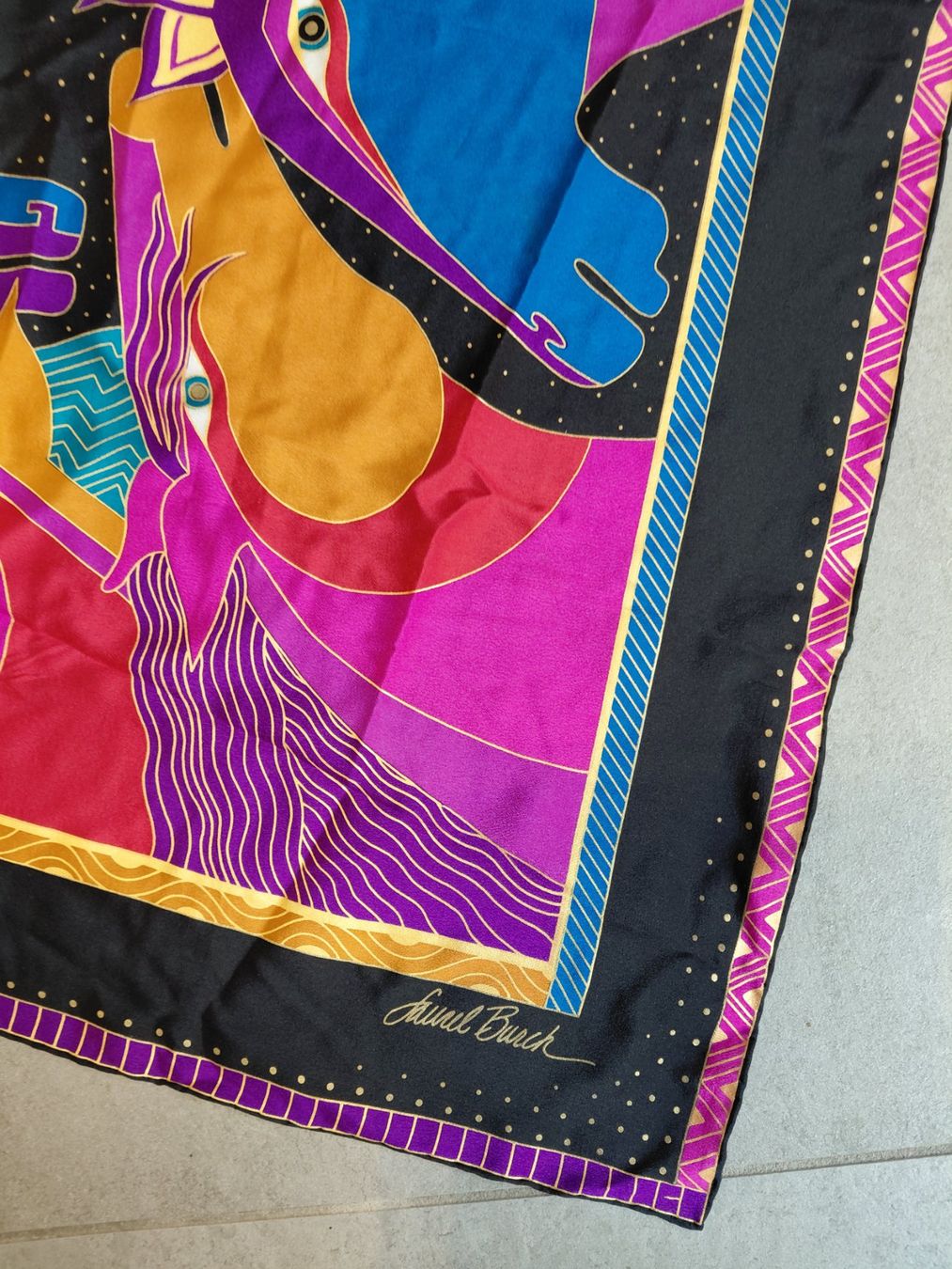 Foulard & Sciarpe: Foulard Seide "Samuel Burch" – Usato da Zürich venduto da Rosys 2