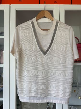 Wunderschönes Shirt , mit Monilis, Gr. 38