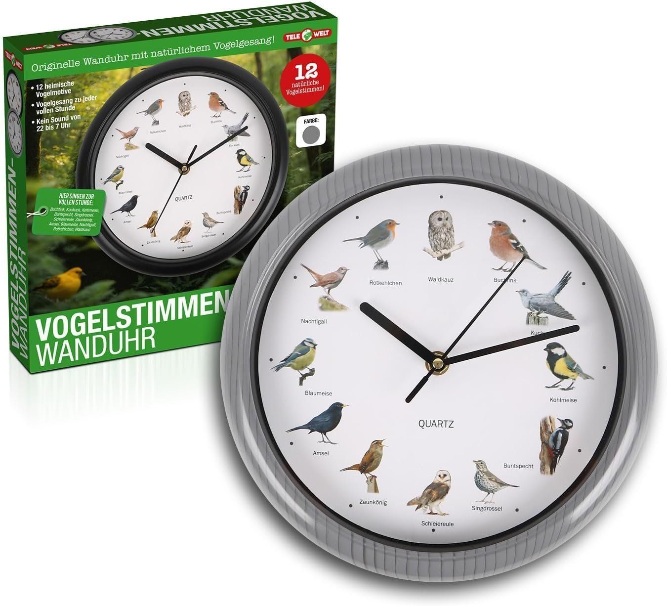 Orologi: Romantische Uhr mit Vogelstimmen in Silber – Nuovo e nell'imballaggio originale da Boltigen venduto da Sebulon88