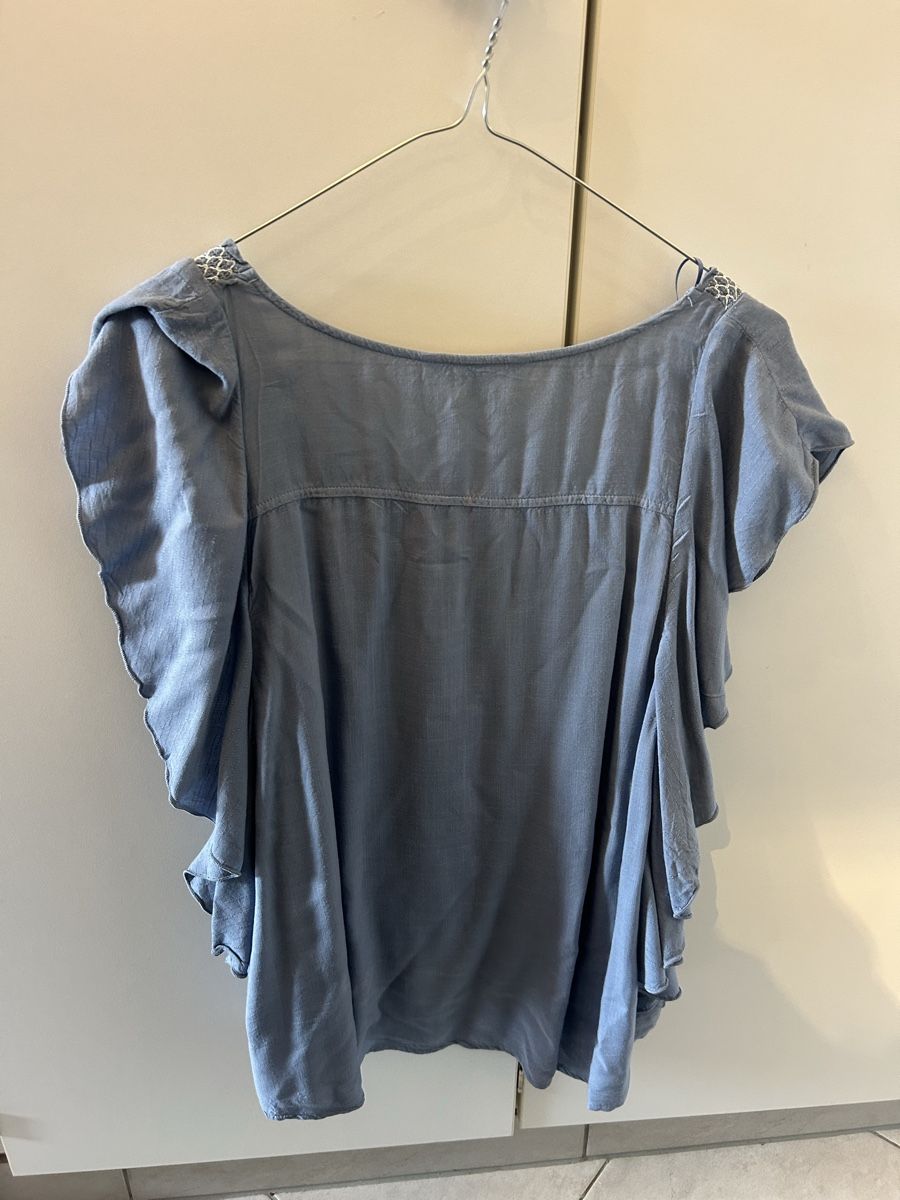 C&A T-shirt: T-shirt/blouse bleu, C&A – Usato da Daillens venduto da guisepa 2