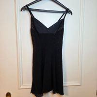 Vintage Spitzen Slip Kleid schwarz XS/S