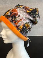 Dinosaurier Fleece Beanie, Mütze, Kappe, Ökotex, Gr. 52 NEU
