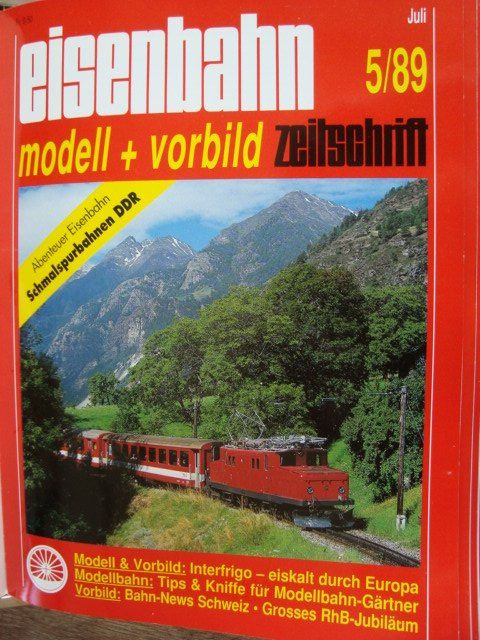 Riviste & Magazine: Eisenbahn Zeitschrift modell + vorbild, 5/89 Juli – Usato da Thun venduto da Abigboss