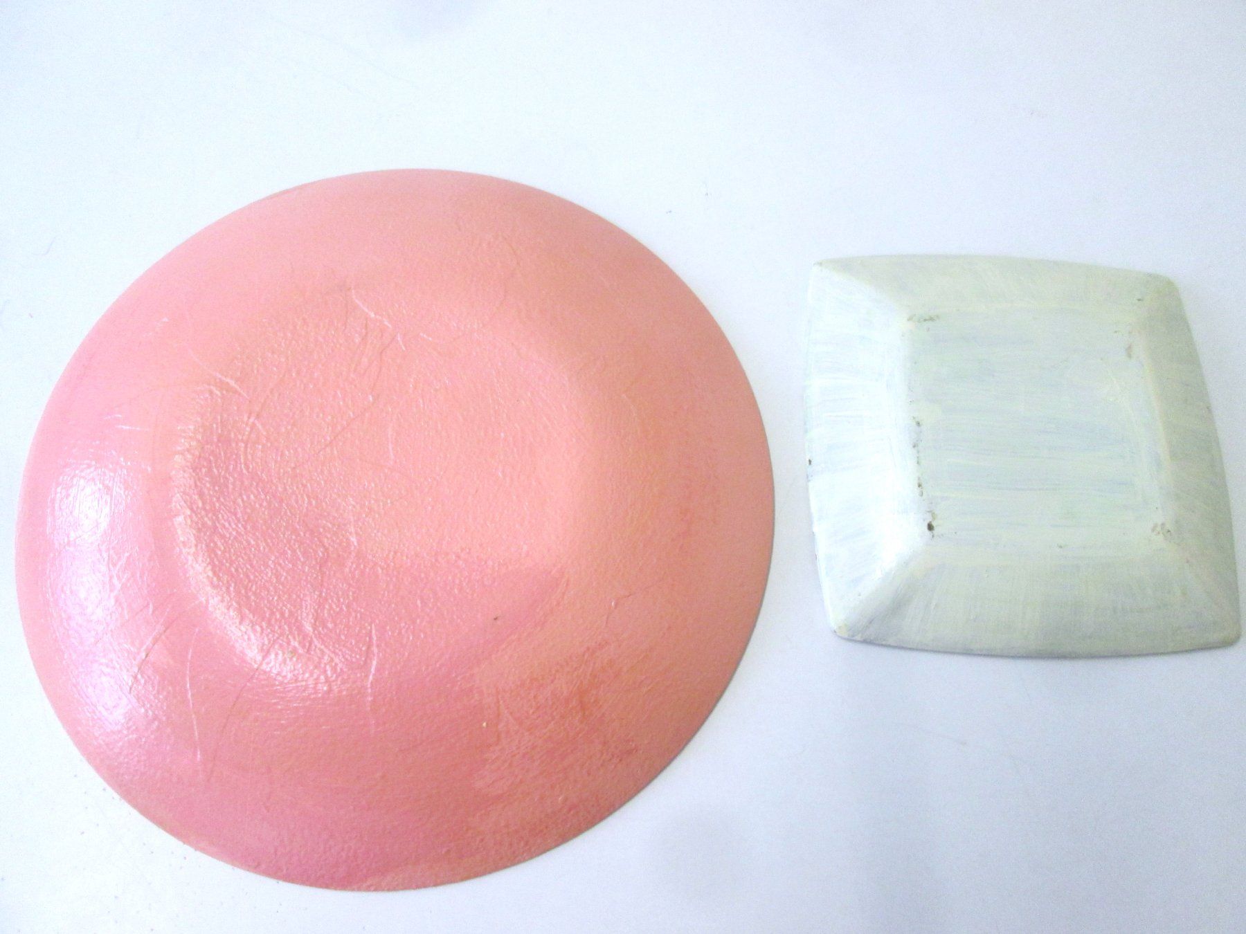 Tutte le decorazioni: 2 Decoupage-Platten aus Glas – Usato da Sementina venduto da babucia 3