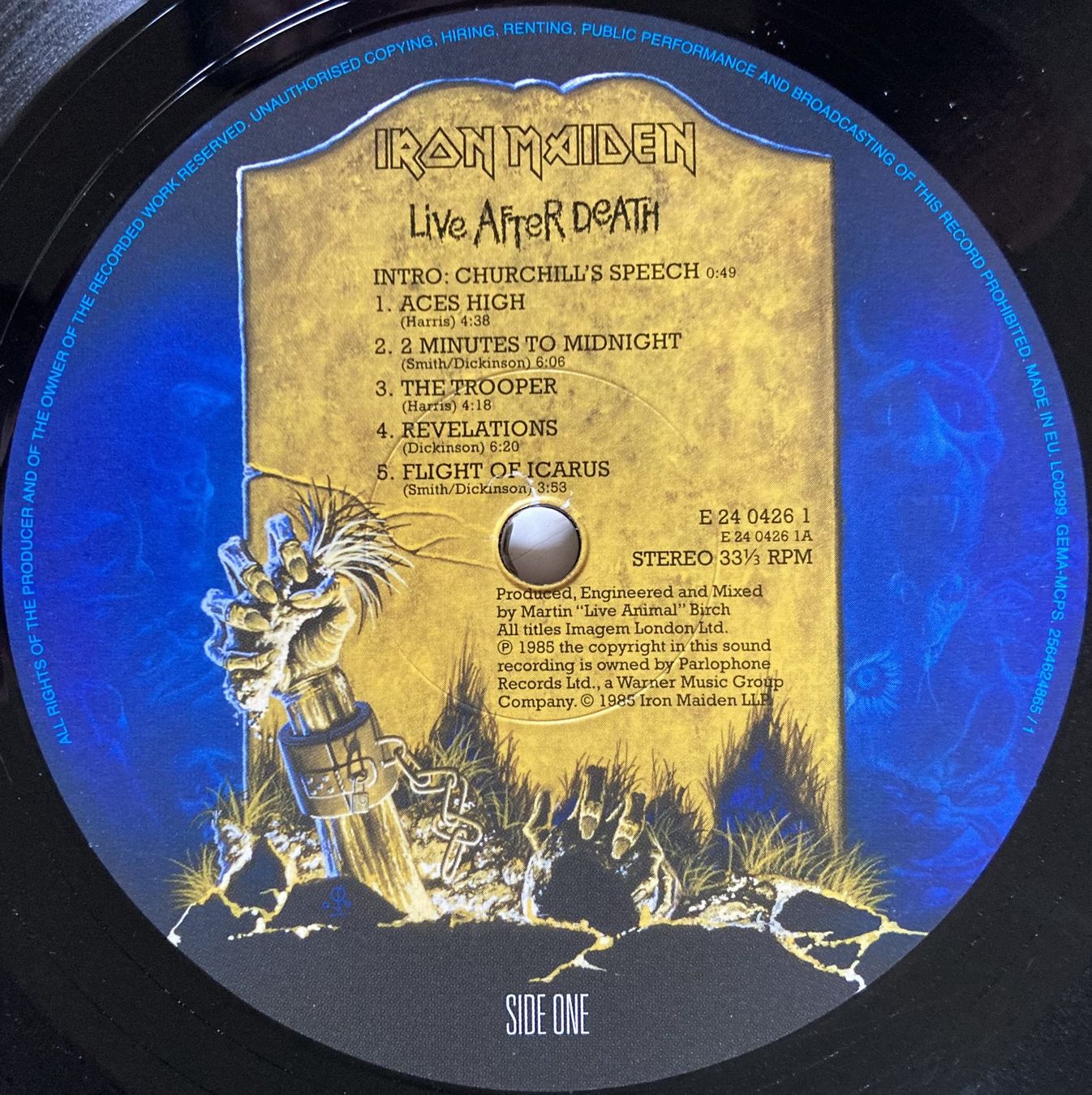 Dischi in vinile: IRON MAIDEN - LIVE AFTER DEATH – Usato da Bottens venduto da hotter-than-hell 4