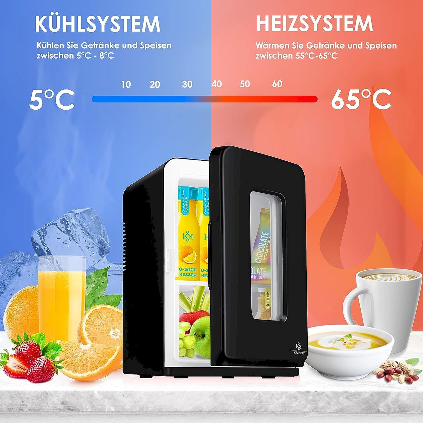 Mobicool Frigoriferi & Refrigeratori: KESSER Mini Kühlschrank 15L Schwarz – Nuovo e nell'imballaggio originale da Bottighofen venduto da zaap 6