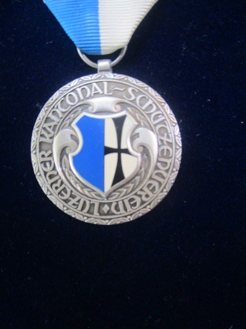 Medaglie: Luzerner Stich 1996 emailliertes Gemeindewappen Hitzkirch – Nuovo (secondo la descrizione) da Luzern venduto da Horoskop1 1