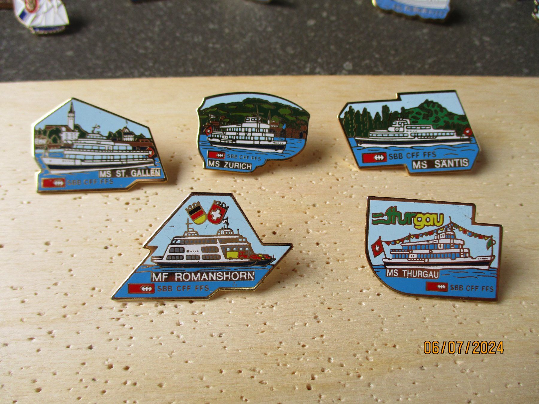 MS St.Gallen Säntis Zürich Romanshorn Fähre SBB FFS Pin Lot (Neuf (Voir ...