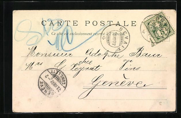 Cartoline postali: AK Bevaix, Vue generale – Usato da Berlin venduto da bartko-reher 1