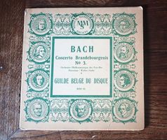 BACH - Concerrto Brandebourgeois N° 3. 45 tours