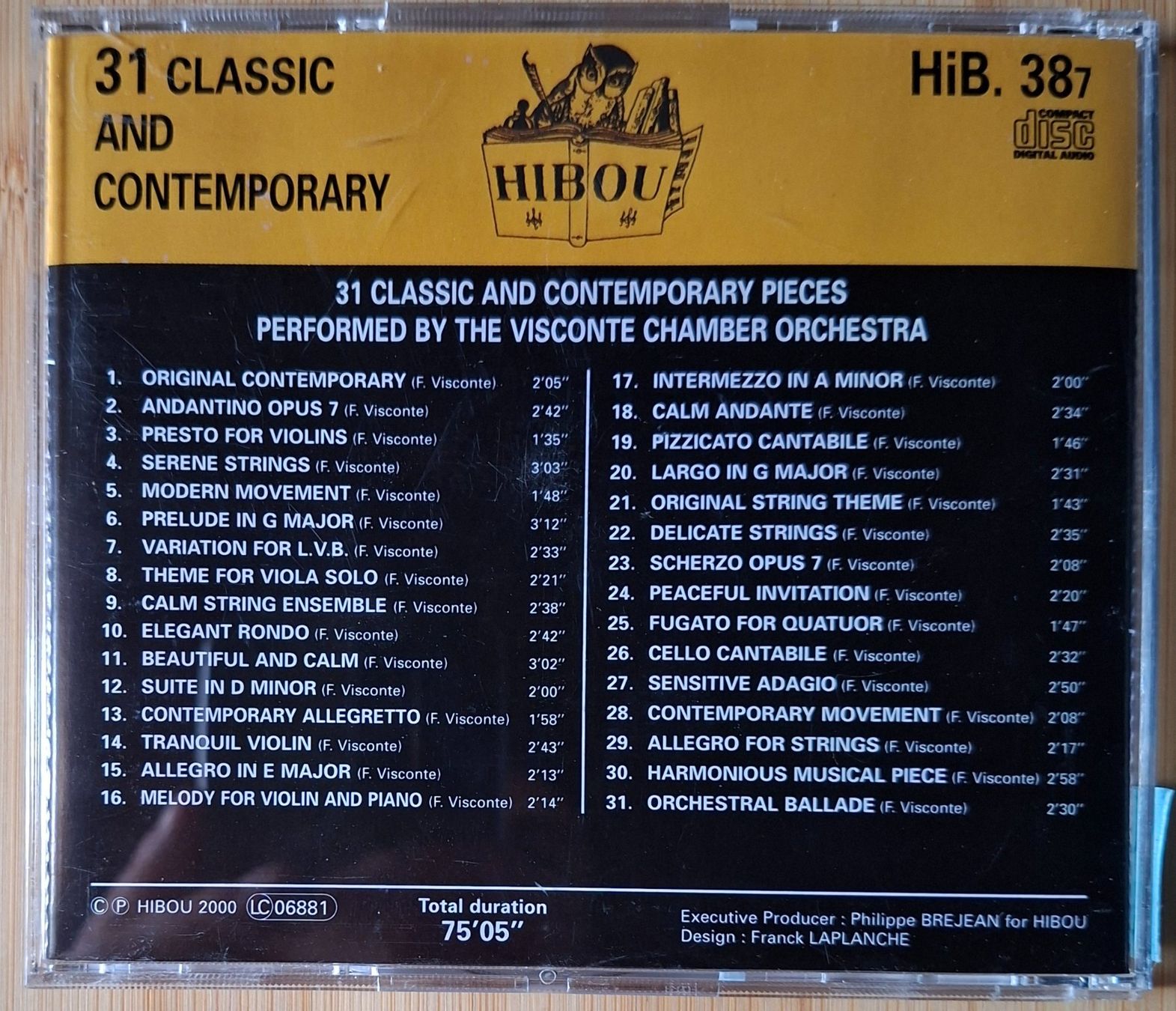 CDs: CD Visconte Chamber Orchestra - 31 Pieces – Gebraucht aus Burg AG von ..machine_rec.. 1