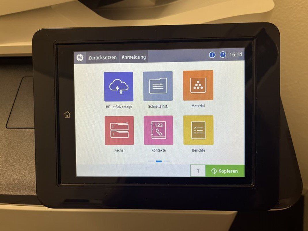 Hewlett Packard Drucker: HP Color LaserJet MFP E77825dn, Top A3 MFP – Gebraucht aus Glattbrugg von copytron 5