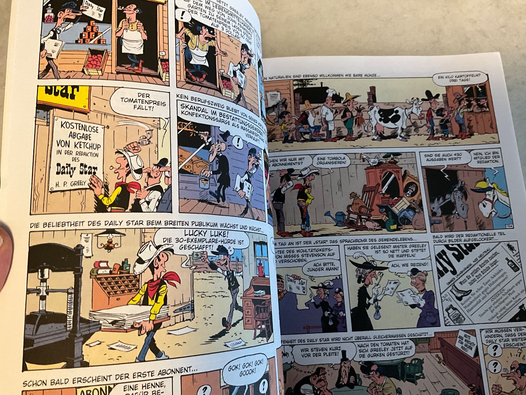 Fumetti: Lucky Luke Comic, Band 45, Der Daily Star – Usato da Agriswil venduto da Ueli03 2