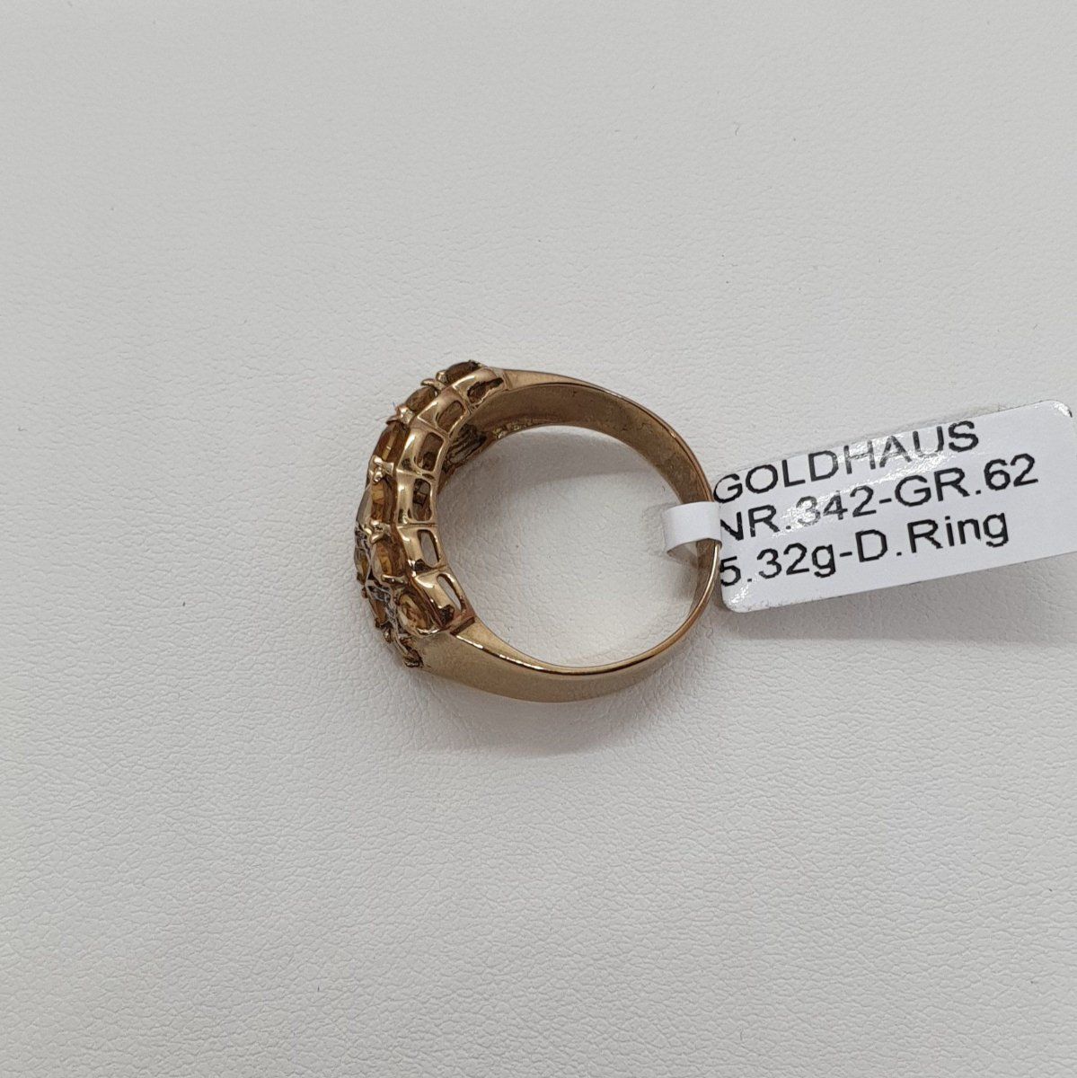 Anelli: Echt 8K Gold Diamant - Citrin Ring – Usato da Luzern venduto da Luzern-Goldhaus 2