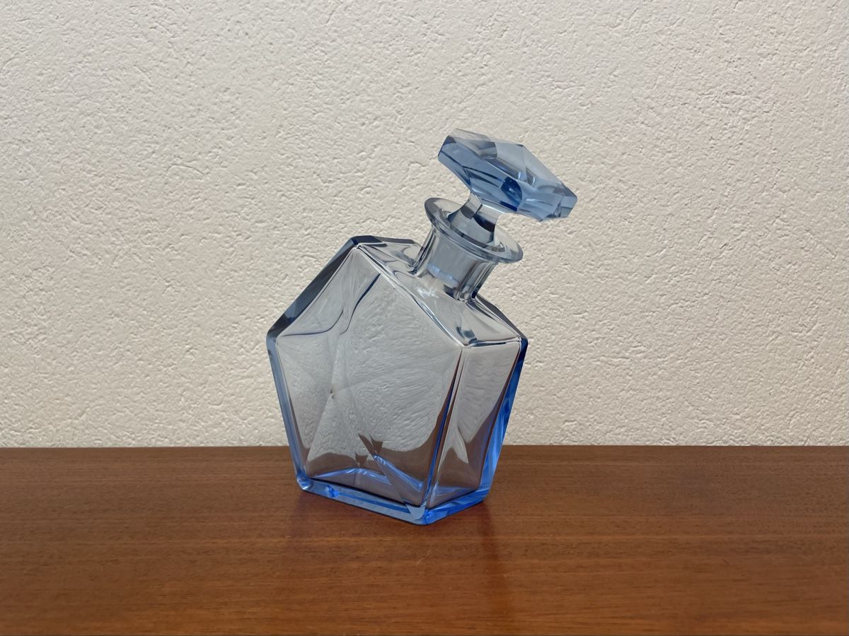 Caraffe: Vintage Glaskaraffe facettiert edle Karaffe Whiskeyflasche – Usato da Zürich venduto da Vintagewiesel 7